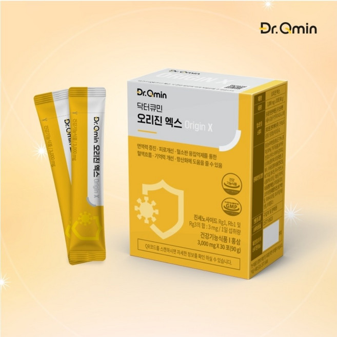 커큐민 홍삼 오리진엑스 30포 스틱형 건강식품, 3g, 30개