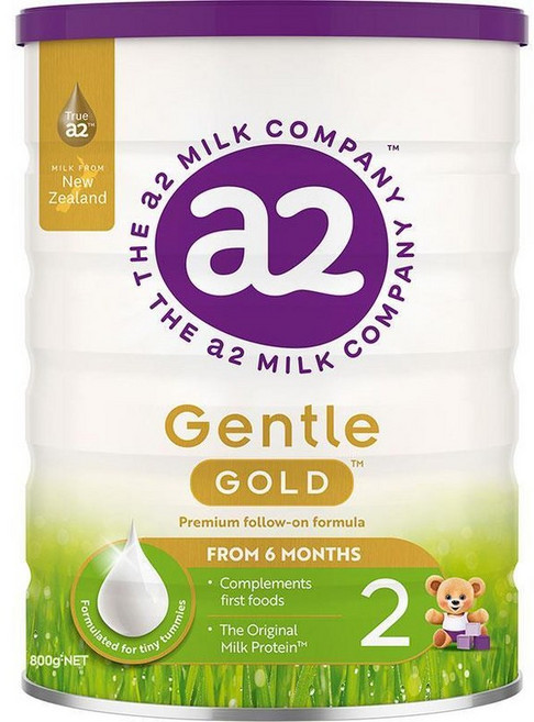 호주 에이투 A2 Follow-on Formula 6개월이상 2단계 젠틀 골드 팔로우 온 아기 분유, 2개, 800g