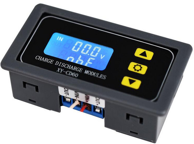 XY-CD60 蓄電池充電放電控制器 6-60V 螢幕操控 電瓶充放電保護模組, 1個