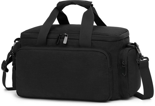 코차이 휴대용 다용도 카메라 수납 파우치 크로스백, 블랙