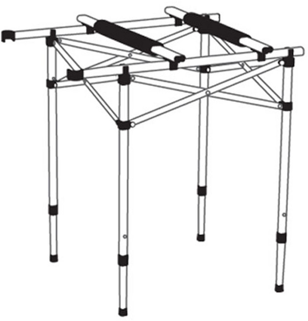 코베아 2웨이 키친테이블 스탠드 2 사이드 테이블 M/L겸용 테이블, 실버