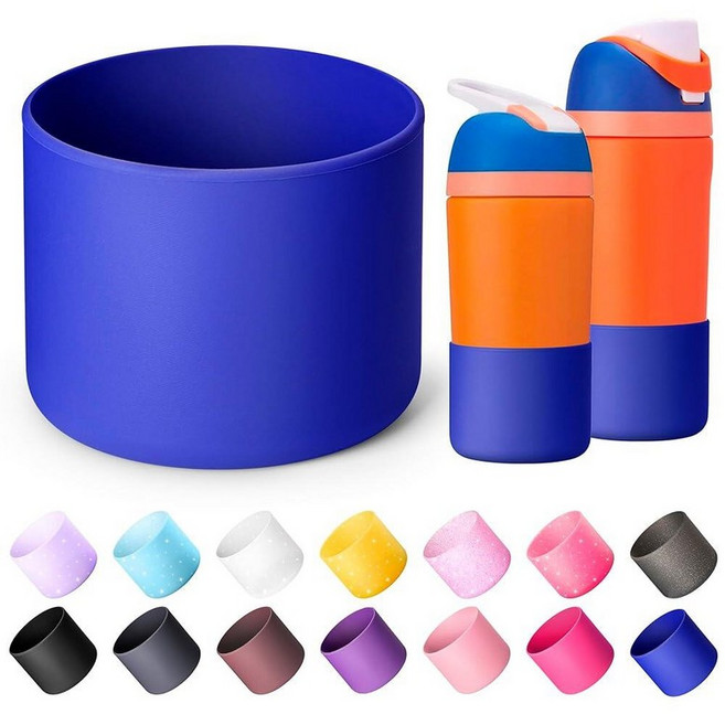 Diumepo Owala 680.4g(24온스) 부츠 Owala Twist & FreeSip & Flip 스테인리스 스틸 물병용 미끄럼 방지 보호 슬리브 Owala용 실리콘, 16온스, 네이비