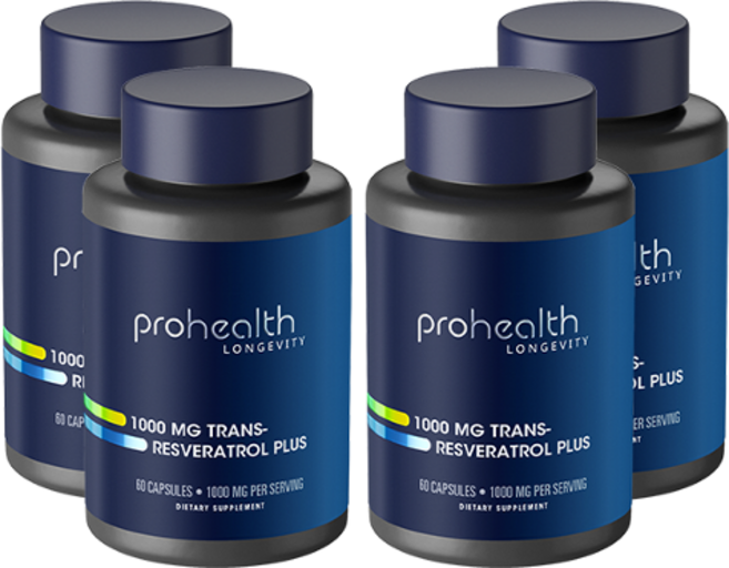 프로헬스 트랜스 레스베라트롤 1000mg (60캡슐 X 4병), 60정, 4개