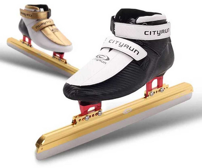 LOKEXING 스피드스케이트화 쇼트트랙 아이스하키 피겨 입문용, 270, 파란색