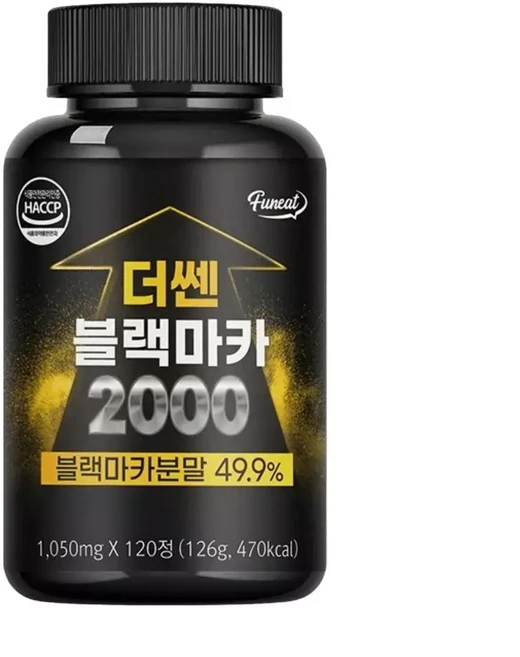 퍼니트 건강식품 고함량 더 쎈 블랙마카 2000mg 흑마늘 120정 x 2병, 1개