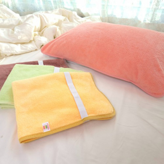 극세사 포그니 밴딩 베개커버 3초 간편교체 휴대용 여행용 편리한 탈부착 베개 커버