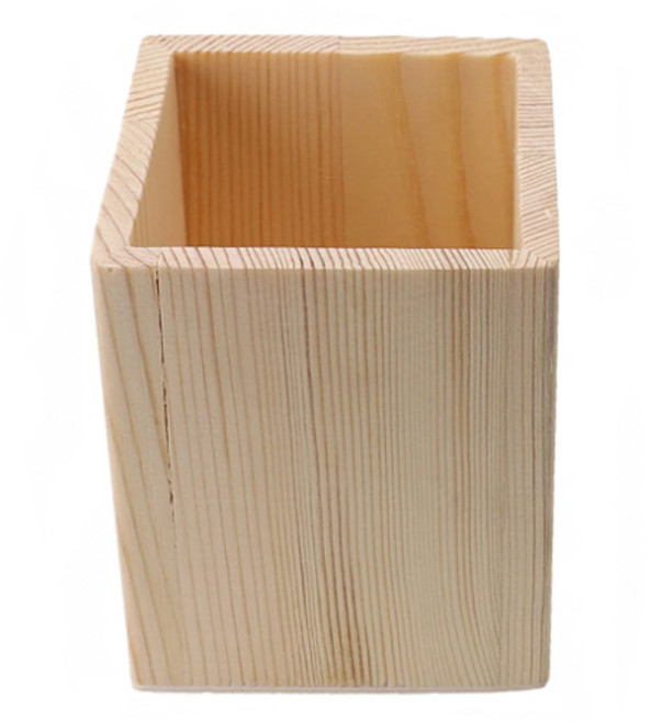 원목 사각 연필꽂이 다용도펜꽂이, 1개