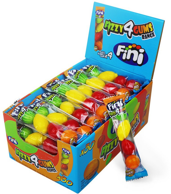 피니 피지 4껌 레인지 과일모양, 20g, 30개