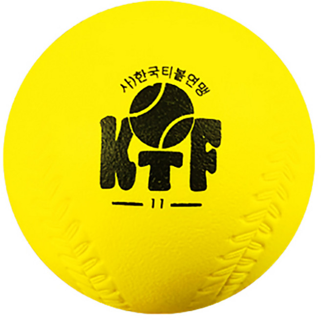 뉴스포츠교육 티볼공 11인치 한국티볼연맹 공인구, 노랑, 1개