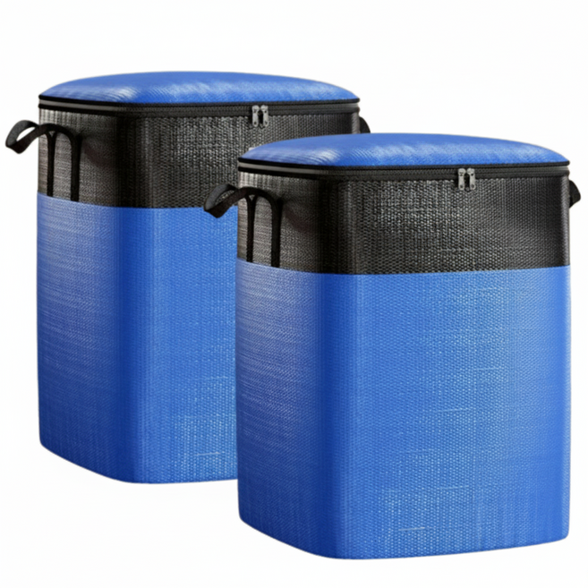 든든백 특대형 이사 여행 수납가방 이사 박스 2P세트, 2개, 블루