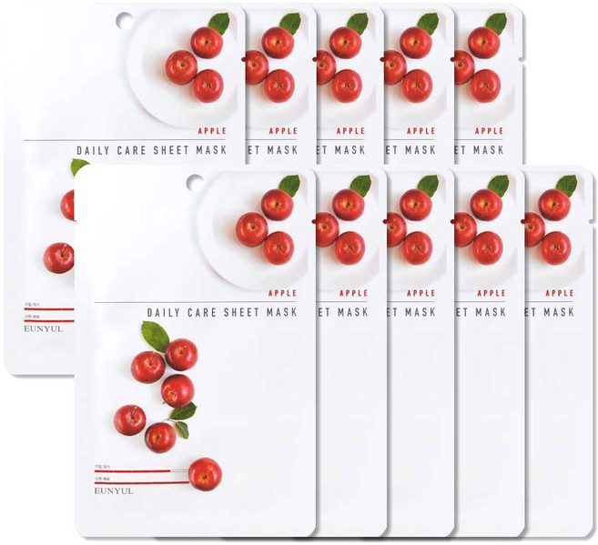 은율 사과 데일리 케어 시트 마스크, 1개입, 20개