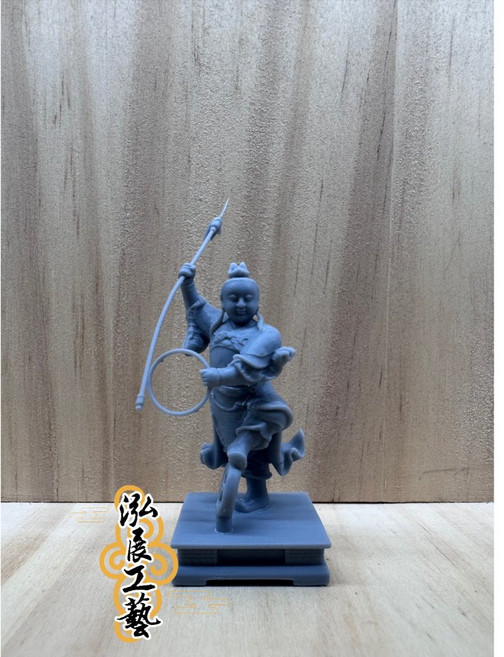 泓展工藝坊 中壇元帥模型神像 三太子微縮模型 陣頭模型擺飾, 1個