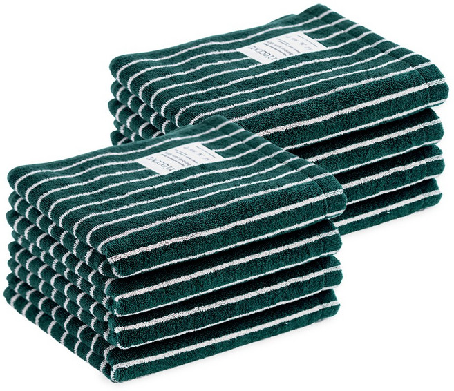 앤에코브 시그니처 대나무 100% 뱀부 수건, 8개, 파인 ST