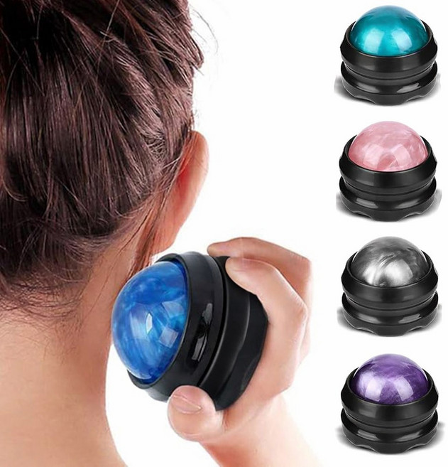 프리라이프 마사지볼 롤링 마사지볼 전신용 근육 릴렉스 마사지, 파란색, 1개