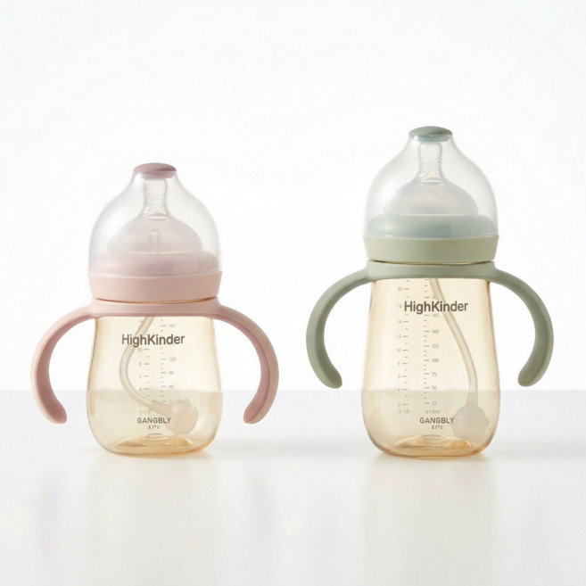 강블리라이프 하이킨더 멀티젖병, 세이지그린, 280ml, 1개