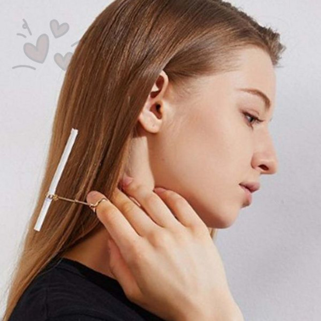 담배홀더 파이프 시가렛 집게 링 반지 손잡이, 로즈s-16mm, 1개