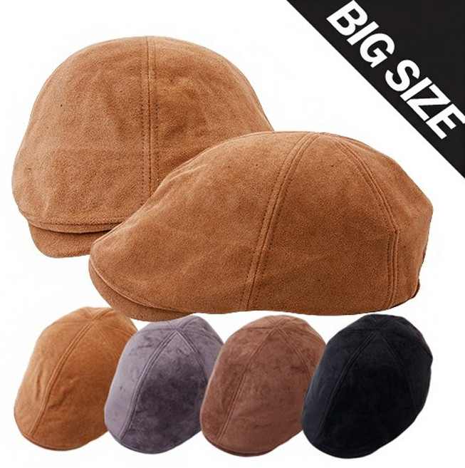 나비드원 빅사이즈 세무 도리모자 4color 신사 중년 남성 겨울 대두 헌팅캡 베레모/23263