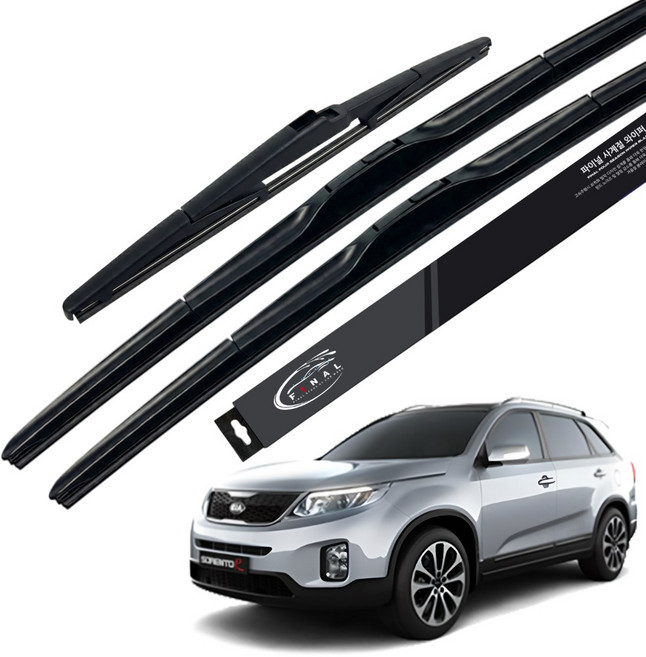 파이널 전면 후면 하이브리드 와이퍼 3P 세트, 쏘렌토R(09~14)