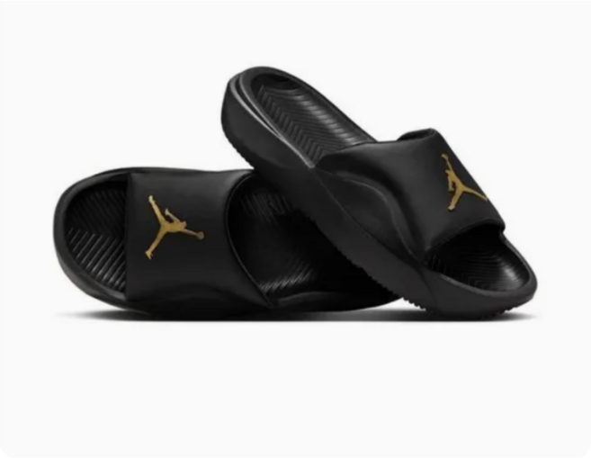 나이키 조던 프랜차이즈 슬리퍼 M - 블랙 메탈릭 골드 HF3263-007