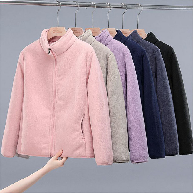 여성 데일리 후리스 기모 집업자켓 남녀공용 루즈핏 캐주얼 따뜻 도툼 플리스 점퍼 아우터