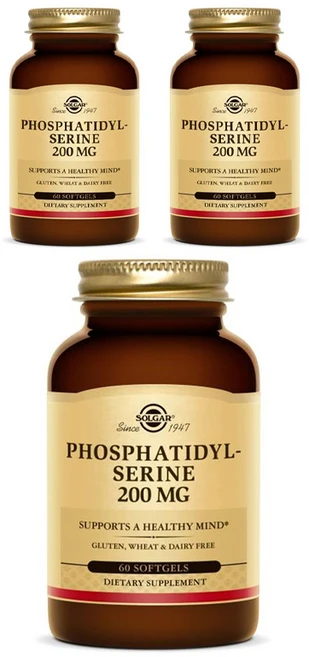 솔가 포스파티딜세린 200mg 소프트젤, 60정, 3개 - 쿠팡