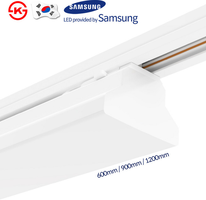 국산 LED 티라인 레일등 광폭형 레일조명 T70 삼성칩 60W 1200mm, 백색 주광색(흰색빛)