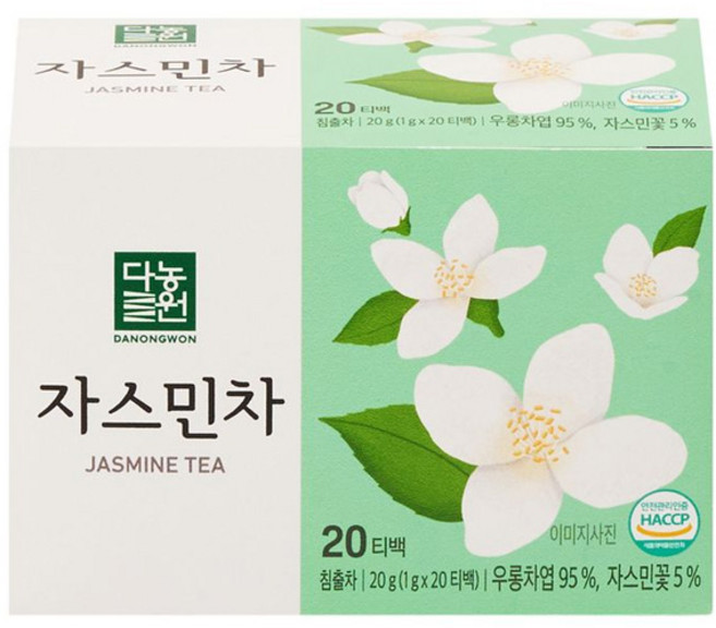 다농원 자스민차 20T 식품 > 커피/차 티/전통차 기타전통차 기타전통차류, 1g, 20개입, 1개