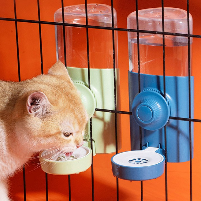 카르노 소동물 걸이형 반자동 급수기, 핑크, 1개