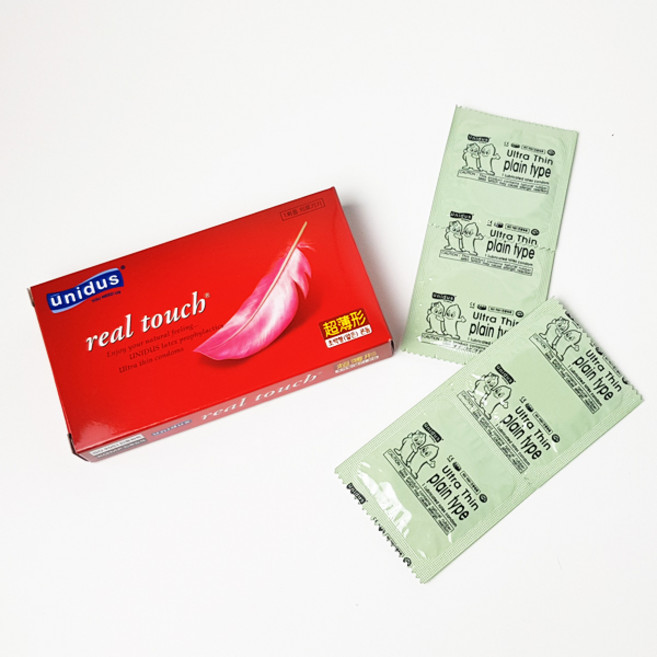 유니더스 리얼터치 10개입 얇은콘돔 초박형 콘돔, 1개