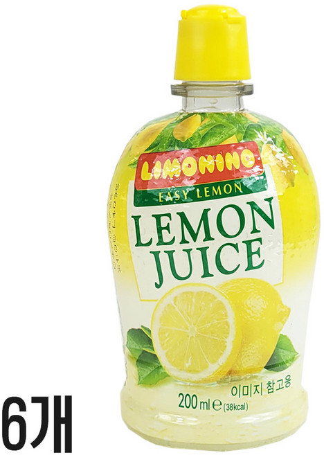 리모니노 레몬 주스, 200ml, 6개