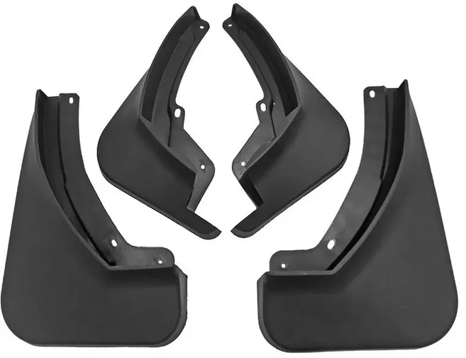 Skoda KAROQ 2017-2021 자동차 타이어 머드 가드 방수 진흙 튀는 방지 자동차 머드 플랩 펜더 트림 4pcs 액, 01 KAROQ 2017-2021