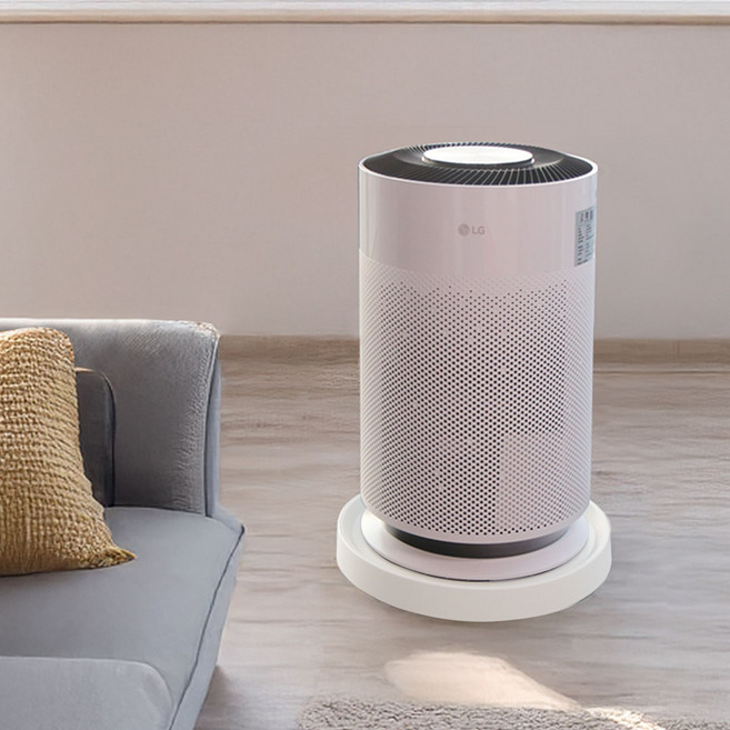 LG 퓨리케어 Hit 히트 공기청정기 이동식 바퀴달린 받침대, 1개, 크림화이트