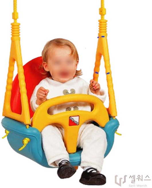 아기 안전 문틀그네 철봉 세트 유아 실내 등받이 스윙, 1개