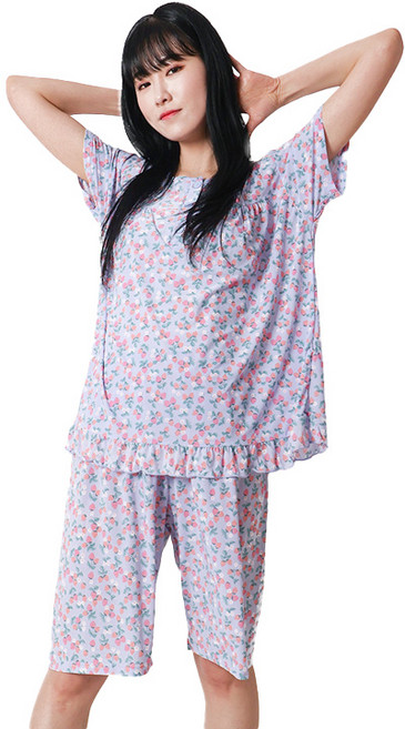 폭스 냉감 A타입 반팔 잠옷세트 E6 여성용