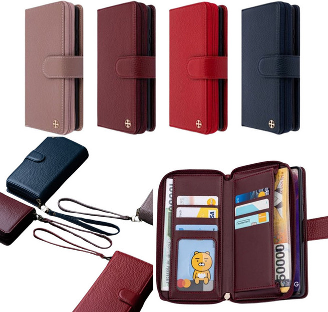 갤럭시S26 SM-S942N 천연소가죽 위너빌드 지퍼 손목스트랩 카드수납 지갑 다이어리 바이르뷰 휴대폰 케이스