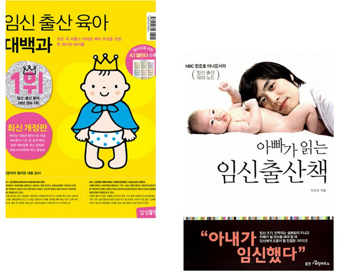 (삼성출판사) 임신 출산 육아 대백과 최신개정판 + (한준호) 아빠가 읽는 임신출산책 (전2권)