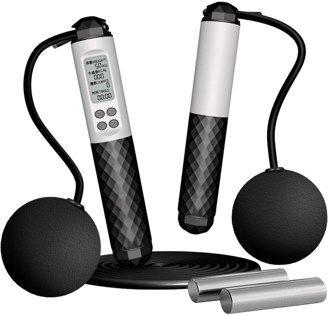 智能計數跳繩, 黑白撞色, 1個