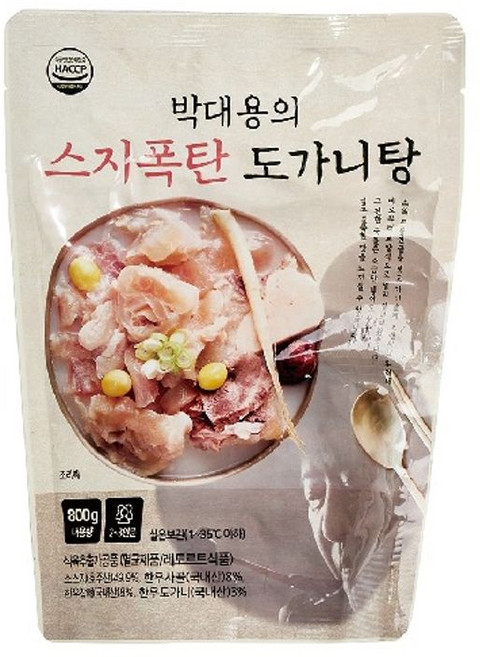 한식명장 박대용 정말 한우도가니탕, 10개, 500g