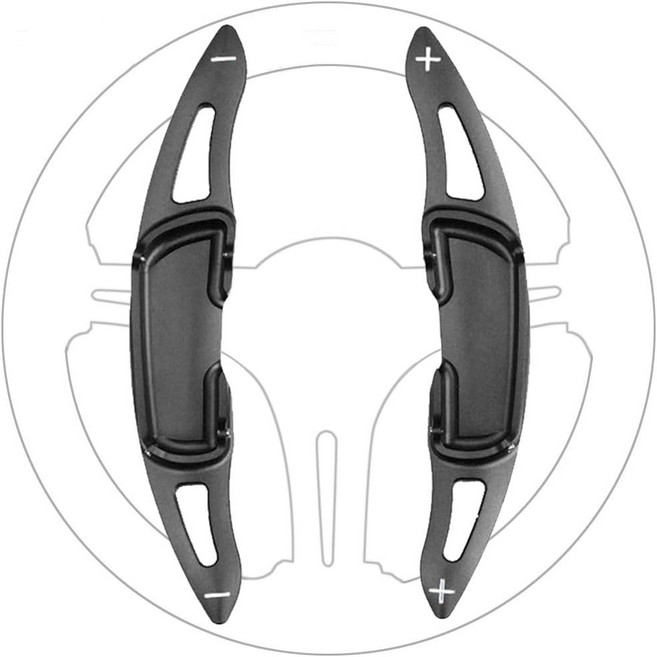 마쓰다 CX-3 CX-5 CX-8 CX-9 마쓰다2 마쓰다3 악셀라 마쓰다6 아텐자 알루미늄 금속 패들 시프트 스티어링 휠 시프터 익스텐션 커버 자동차 액세서리블랙, Black