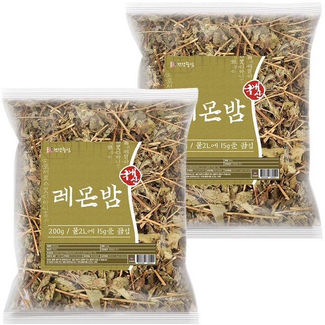 건강중심 국산 말린 레몬밤 잎 200g, 1개입, 2개