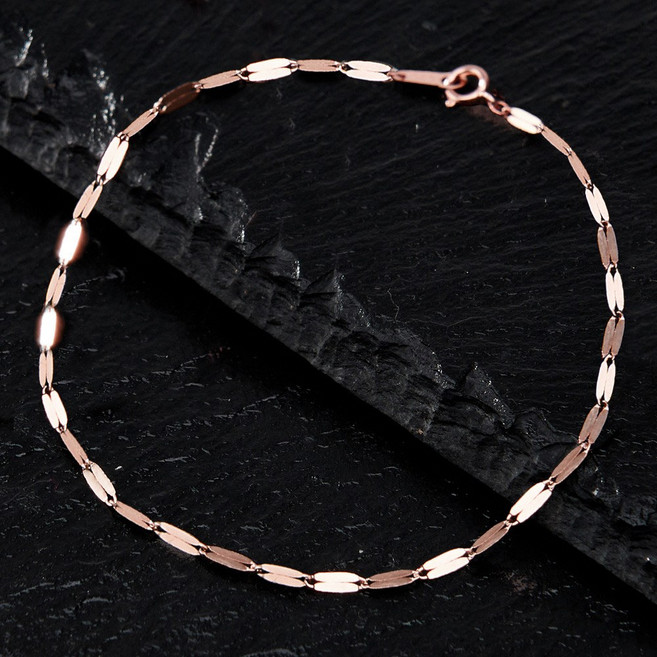 14k 18k 팔찌 트윙클 금 체인 여성 데일리 한줄 두줄 팔찌