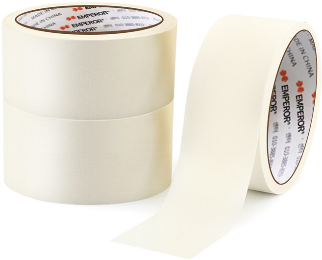 엠파이어 종이 마스킹테이프 도장 커버링 마킹 자동차 인테리어 48mm*20m, 3개