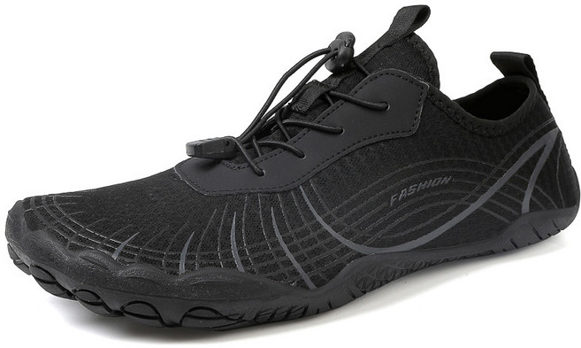 五指鞋戶外朔溪鞋涉水鞋沙灘水鞋水上運動鞋子, 10 cm, 黑色L2028:39