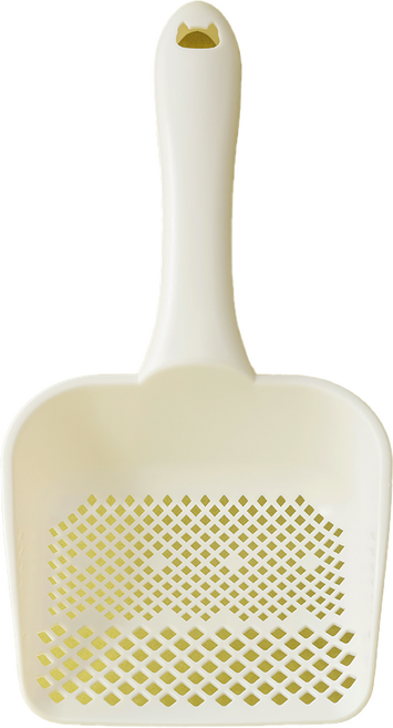 컨트리캣 고양이 모래삽 벤토나이트 촘촘삽 화장실 스쿱, 아이보리, 1개