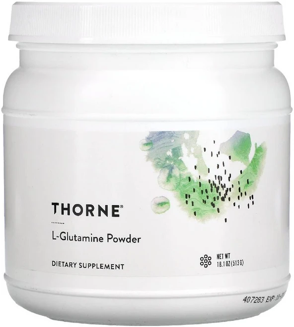 Thorne Research L-Glutamine Powder 쏜 리서치 L-글루타민 파우더 18.1oz(513g), 1개, 513g, 513g - 쿠팡