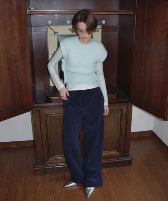 [국내정품] 오버듀플레어 VINT에이지 CORDUR오와이 WIDE PANTS_NAV와이 103482