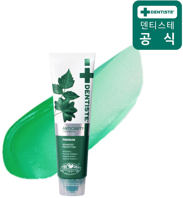 덴티스테 불소치약 안티캐비티 100g 입냄새제거 충치케어 거품없는, 1