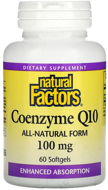 Natural Factors 코엔자임 Q10 0.1g 60정1병 내추럴팩터스, 1개, 60정 - 쿠팡