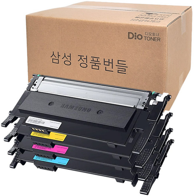 삼성 CLT-K510S 정품토너 4색세트 SL-C510 SL-C513 SL-C563, 검정+파랑+빨강+노랑, 1세트