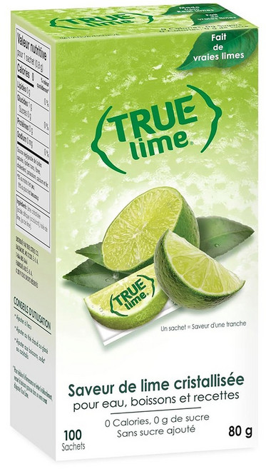 트루시트러스 트루라임 100팩 0칼로리 무설탕 라임 분말 음료 믹스, 800mg, 100개입, 1개
